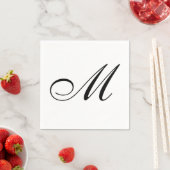 Elegant Monogram Initiaal Servet (Insitu)