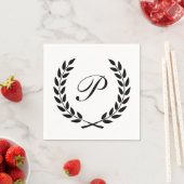 Elegant Monogram Initiaal Servet (Insitu)