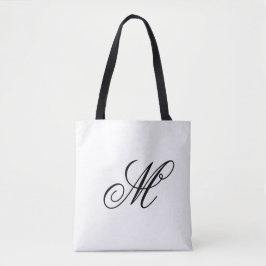 Elegant Monogram Initiaal Tote Bag