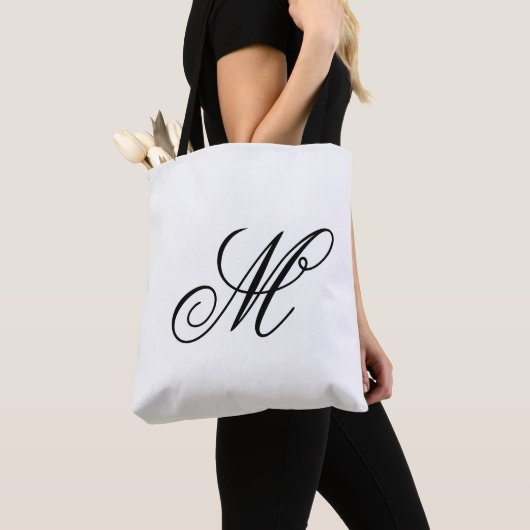 Elegant Monogram Initiaal Tote Bag (Dichtbij)