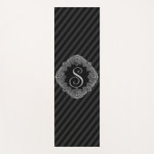 Elegant, Monogram Initiaal Yogamat (Voorkant)