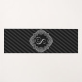 Elegant, Monogram Initiaal Yogamat (Voorkant (horizontaal))