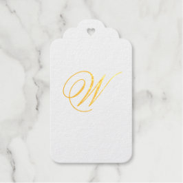 Elegant Monogram Initiaal Zelfinking Cadeaulabels
