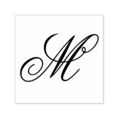 Elegant Monogram Initiaal Zelfinktende Stempel (Design)