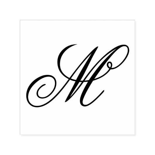 Elegant Monogram Initiaal Zelfinktende Stempel (Design)