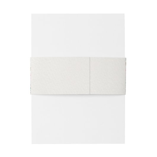 Elegant Monogram Initialen Bloemenbruiloft Uitnodigingen Wikkel (Achterkant Voorbeeld)