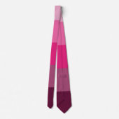 ELEGANT MONOGRAM INITIALEN ROZE KLEUR STRIPE LIJNE STROPDAS (Achterkant)