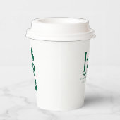 Elegant Monogram Initialen Trouwdouche Party Papieren Bekers (Rechts)