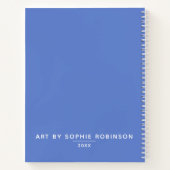 Elegant Monogram Jouw naam Notitieboek (Achterkant)