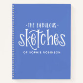 Elegant Monogram Jouw naam Notitieboek (Voorkant)