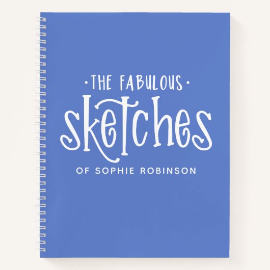 Elegant Monogram Jouw naam Notitieboek (Voorkant)