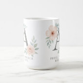 Elegant Monogram K Mok – gepersonaliseerde koffieb (Midden)