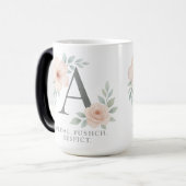 Elegant Monogram K Mok – gepersonaliseerde koffieb (Voorkant links)