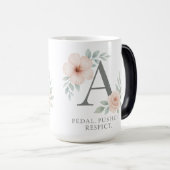 Elegant Monogram K Mok – gepersonaliseerde koffieb (Voorkant rechts)