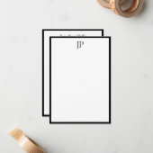 Elegant monogram kalligrafie script Sjabloon (Voorkant / Achterkant in situ)