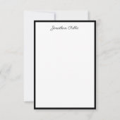 Elegant monogram kalligrafie script Sjabloon (Achterkant)