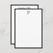 Elegant monogram kalligrafie script Sjabloon (Voorkant / Achterkant)