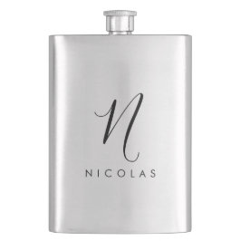 Elegant monogram klassieke kolf flacon