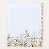 Elegant Monogram Kleurrijke Bloementuin Bloemstuk Planner (Achterkant)