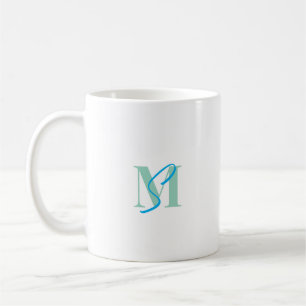 Elegant Monogram Koffiemok