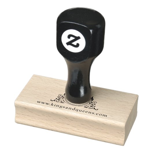 Elegant, Monogram, Koninklijk, Kroon, Logo Rubberstempel (Stempel)