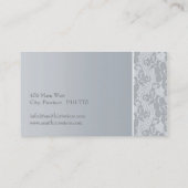 Elegant Monogram Lace Visitekaartjes (Achterkant)