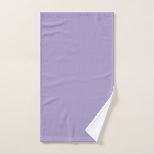 Elegant monogram lavendel bad handdoek (Handdoek)