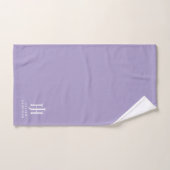 Elegant monogram lavendel bad handdoek (Handdoek)