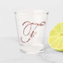 Elegant Monogram Letter F Roos Gold Chic