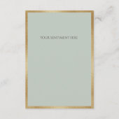 Elegant Monogram Letter T Wedding Bedankt (Achterkant)