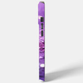 Elegant Monogram Lila Glitter Achtergrond Case-Mate iPhone Case (Achterkant / Links)