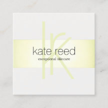 Elegant Monogram Lime Green Modern Stripe
