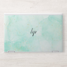 Elegant monogram marble stone Laptop skin