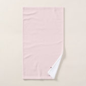 Elegant Monogram met Blos Bad Handdoek (Handdoek)