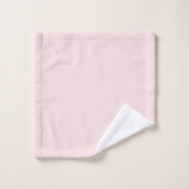 Elegant Monogram met Blos Bad Handdoek (Wasdoekje)