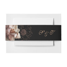 Elegant Monogram Midnight Floral Wedding