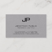 Elegant monogram minimaal moderne Sjabloon Visitekaartje (Achterkant)