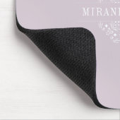 Elegant Monogram Minimalist Dusty Paars Classy Muismat (Hoek)
