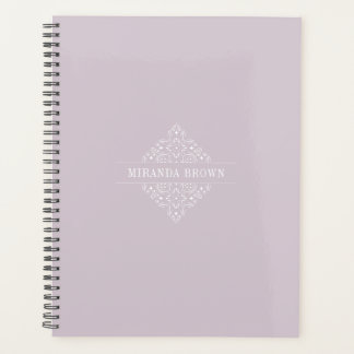 Elegant Monogram Minimalist Dusty Roos Classy Planner