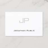 Elegant monogram minimalistisch design rendy Moder Visitekaartje (Voorkant)