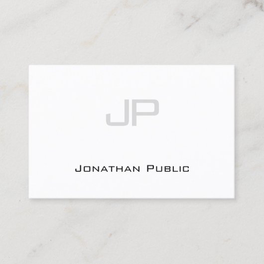 Elegant monogram minimalistisch design rendy Moder Visitekaartje (Voorkant)