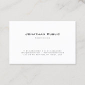 Elegant monogram minimalistisch design rendy Moder Visitekaartje (Achterkant)