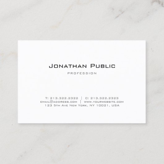 Elegant monogram minimalistisch design rendy Moder Visitekaartje (Achterkant)