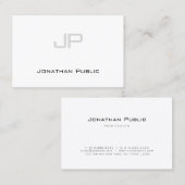 Elegant monogram minimalistisch design rendy Moder Visitekaartje (Voorkant / Achterkant)