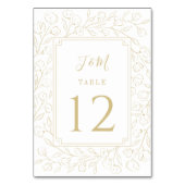 Elegant Monogram Minimalistisch Klassic Floral Wed Kaart (Voorkant)