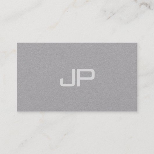 Elegant monogram minimalistische Sjabloon Modern Visitekaartje (Voorkant)
