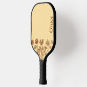 Elegant monogram - Minimalistische Wildflower Pickleball Paddle (Links)