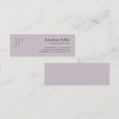 Elegant monogram modern design salon Plain Mini Visitekaartje (Voorkant / Achterkant)