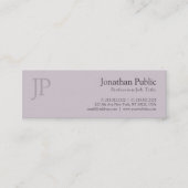 Elegant monogram modern design salon Plain Mini Visitekaartje (Voorkant)