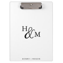 Elegant Monogram Modern Minimalistisch